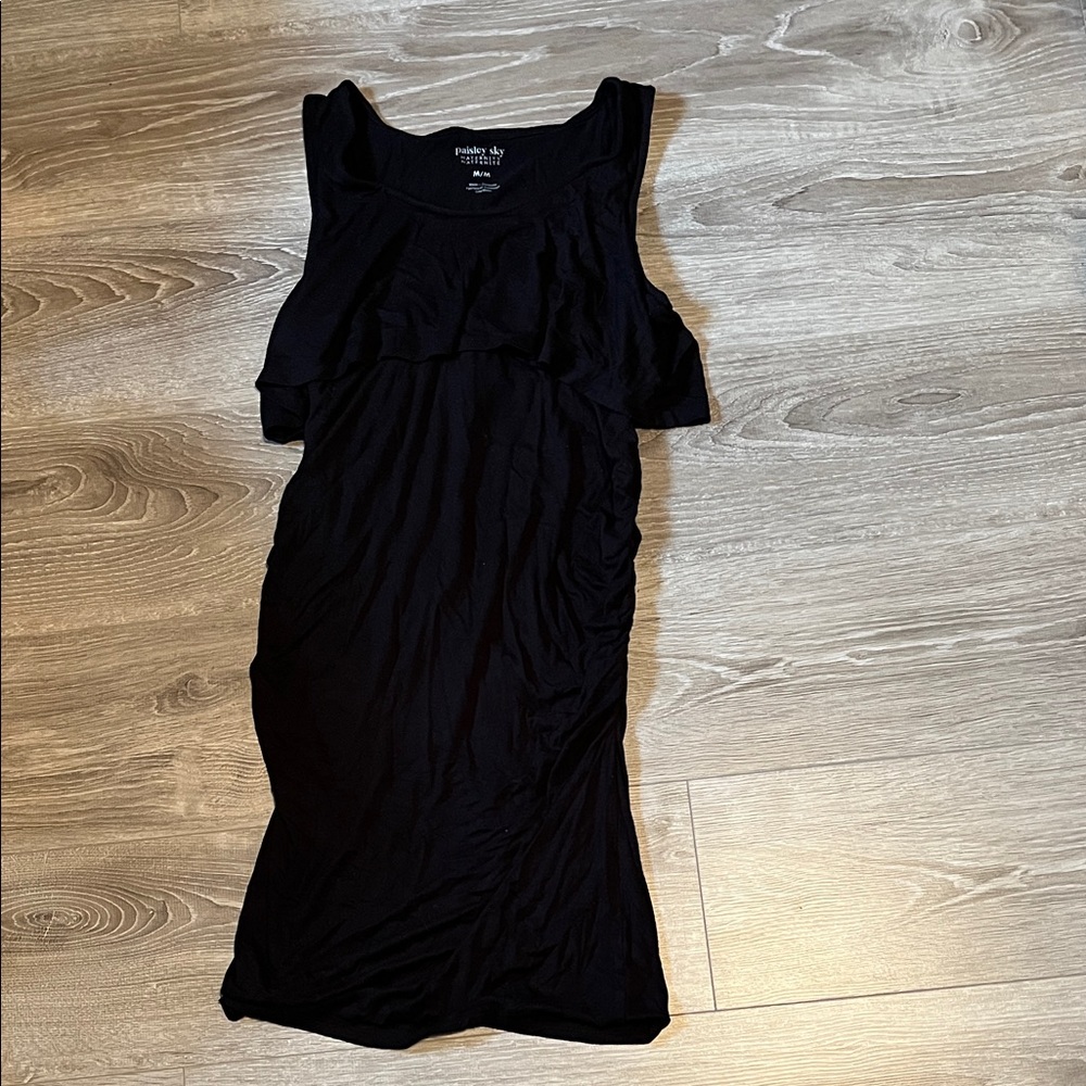 Maternity / nursing black Sleeveless Dress